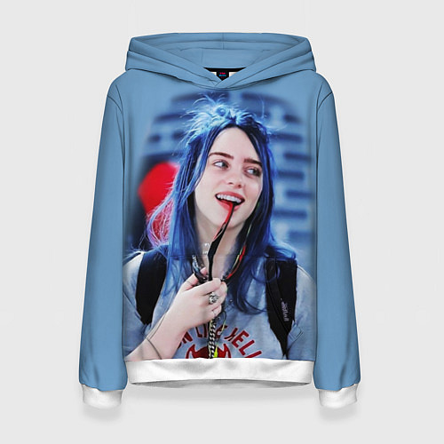 Женская толстовка BILLIE EILISH / 3D-Белый – фото 1