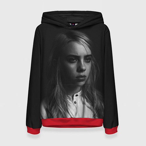 Женская толстовка BILLIE EILISH / 3D-Красный – фото 1