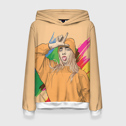 Женская толстовка BILLIE EILISH / 3D-Белый – фото 1