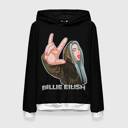 Женская толстовка BILLIE EILISH / 3D-Белый – фото 1