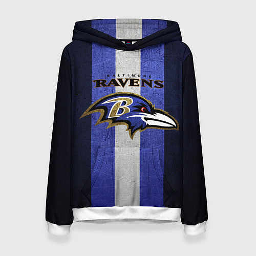 Женская толстовка Baltimore Ravens / 3D-Белый – фото 1