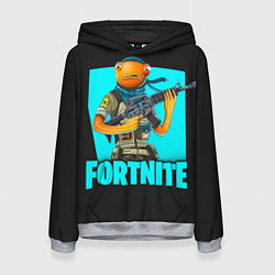 Толстовка-худи женская Fortnite, цвет: 3D-меланж