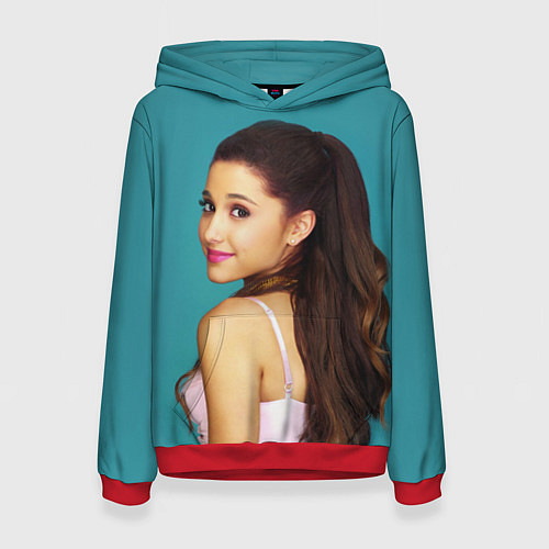 Женская толстовка Ariana Grande Ариана Гранде / 3D-Красный – фото 1