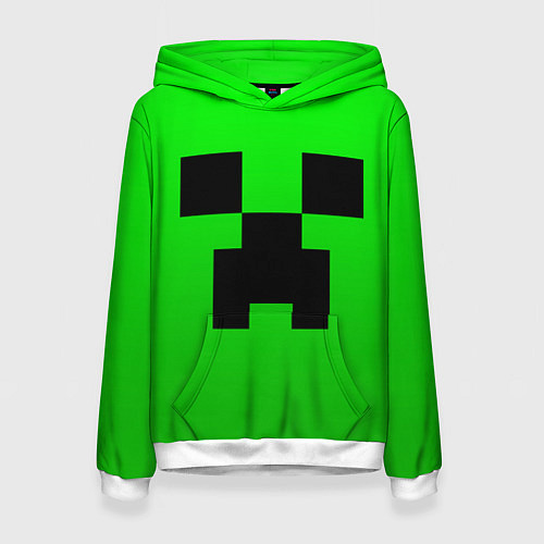 Женская толстовка MINECRAFT / 3D-Белый – фото 1