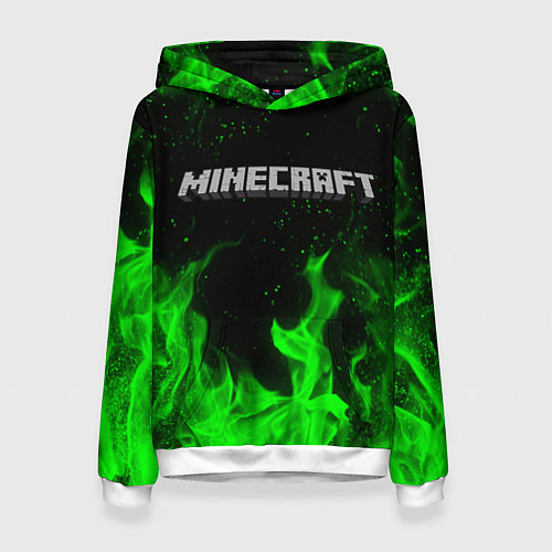 Женская толстовка MINECRAFT / 3D-Белый – фото 1