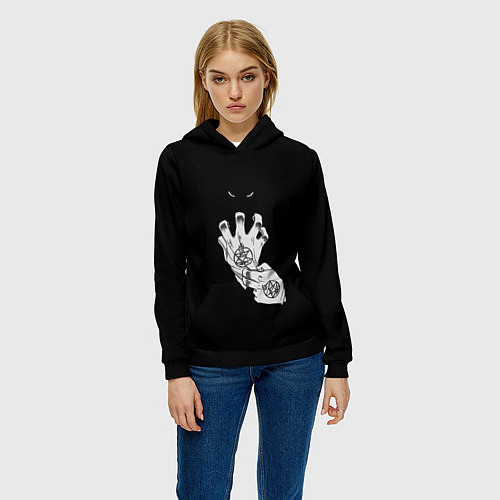 Женская толстовка Выжигющий Искру / 3D-Черный – фото 3