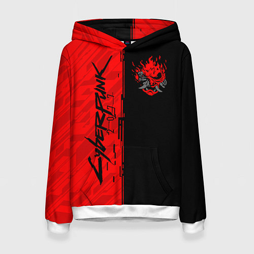 Женская толстовка CYBERPUNK 2077 / 3D-Белый – фото 1