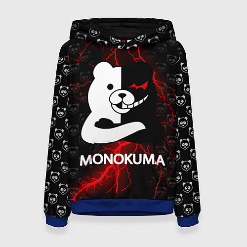 Женская толстовка MONOKUMA / 3D-Синий – фото 1