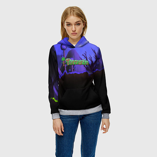 Женская толстовка TERRARIA / 3D-Меланж – фото 3