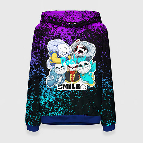 Женская толстовка UNDERTALE / 3D-Синий – фото 1