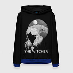 Толстовка-худи женская The Witcher, цвет: 3D-синий
