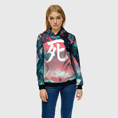 Женская толстовка Sekiro shadows die twice / 3D-Черный – фото 3