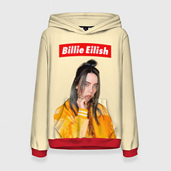 Толстовка-худи женская BILLIE EILISH, цвет: 3D-красный