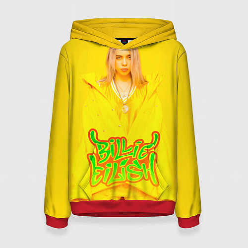 Женская толстовка BILLIE EILISH / 3D-Красный – фото 1