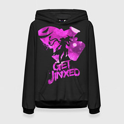 Толстовка-худи женская Get Jinxed, цвет: 3D-черный