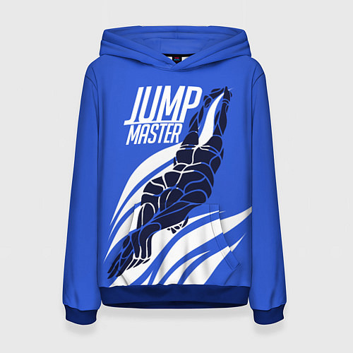 Женская толстовка Jump master / 3D-Синий – фото 1