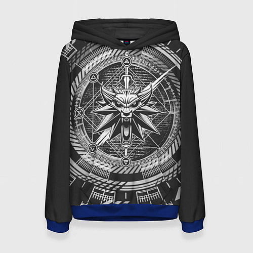 Женская толстовка Ведьмак / 3D-Синий – фото 1