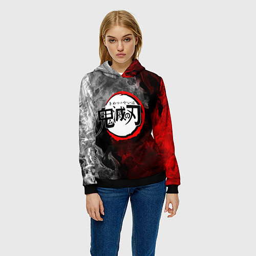 Женская толстовка KIMETSU NO YAIBA / 3D-Черный – фото 3