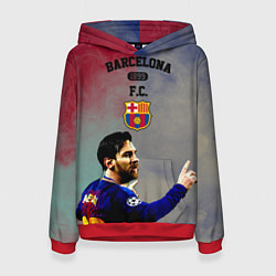 Толстовка-худи женская Messi, цвет: 3D-красный