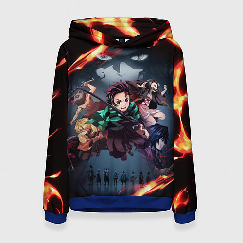 Женская толстовка KIMETSU NO YAIBA / 3D-Синий – фото 1