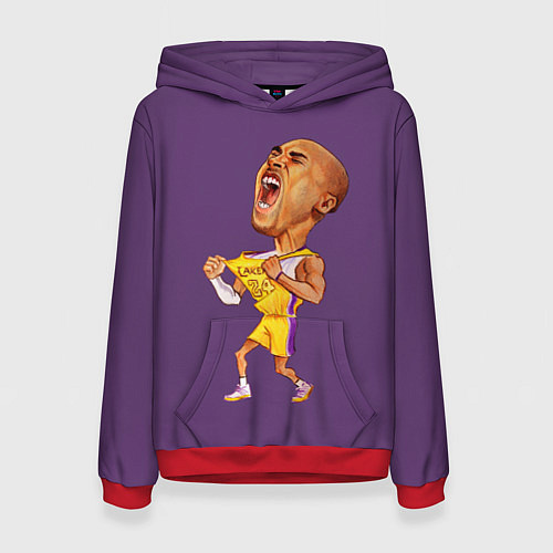 Женская толстовка Kobe Bryant / 3D-Красный – фото 1