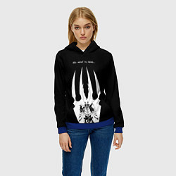 Толстовка-худи женская Hollow Knight, цвет: 3D-синий — фото 2