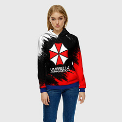 Толстовка-худи женская UMBRELLA CORP, цвет: 3D-синий — фото 2