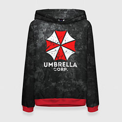 Толстовка-худи женская UMBRELLA CORP, цвет: 3D-красный