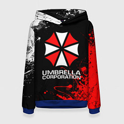 Толстовка-худи женская UMBRELLA CORPORATION, цвет: 3D-синий