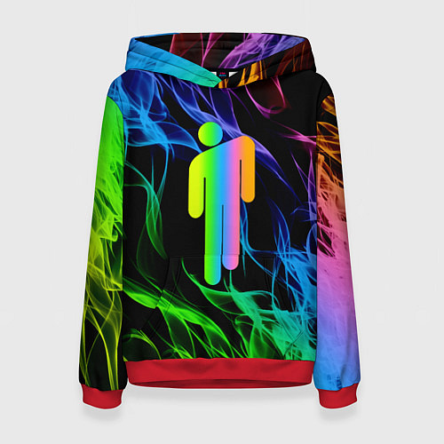 Женская толстовка BILLIE EILISH / 3D-Красный – фото 1