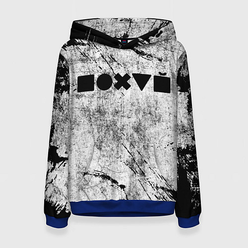 Женская толстовка Безразличие / 3D-Синий – фото 1