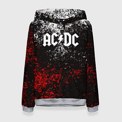 Толстовка-худи женская AC DC, цвет: 3D-меланж