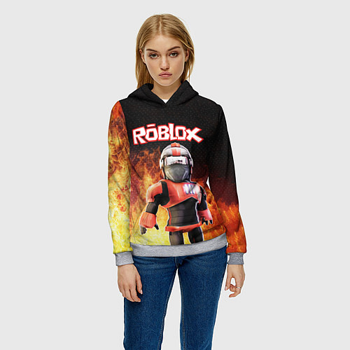 Женская толстовка ROBLOX / 3D-Меланж – фото 3