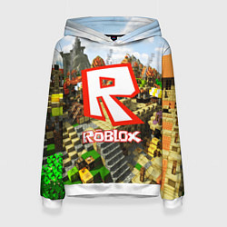 Толстовка-худи женская ROBLOX, цвет: 3D-белый