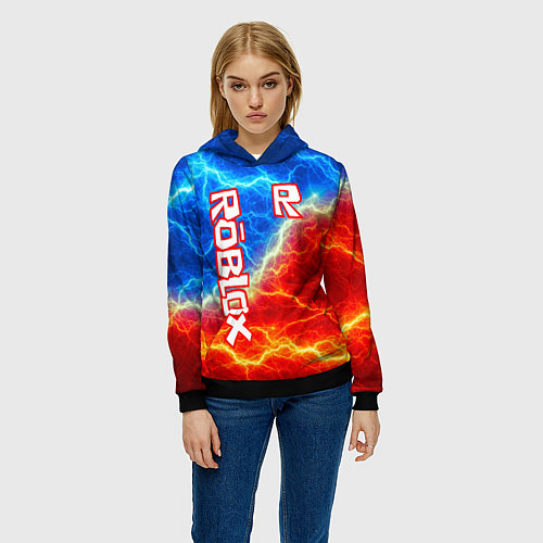 Женская толстовка ROBLOX / 3D-Черный – фото 3
