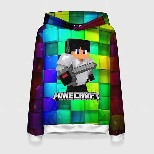 Женская толстовка Minecraft Майнкрафт / 3D-Белый – фото 1