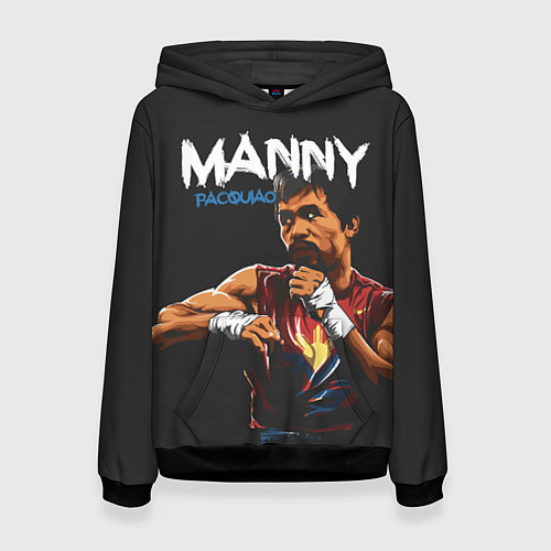 Женская толстовка Manny / 3D-Черный – фото 1