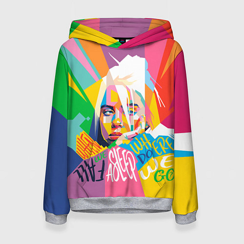 Женская толстовка BILLIE EILISH / 3D-Меланж – фото 1