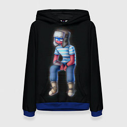 Толстовка-худи женская CountryHumans - Россия, цвет: 3D-синий