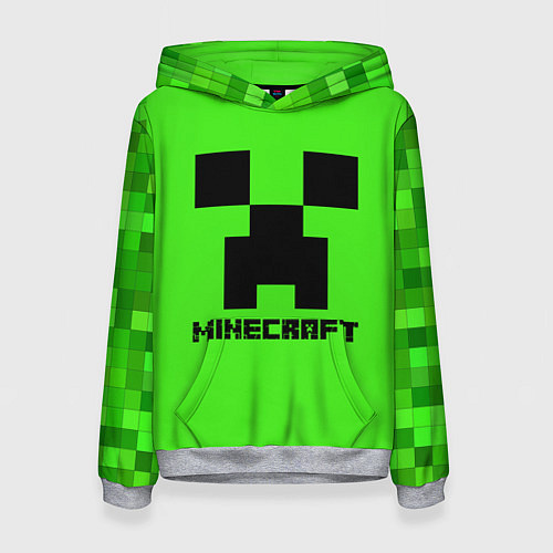 Женская толстовка MINECRAFT / 3D-Меланж – фото 1