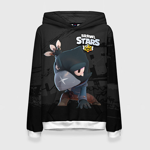 Женская толстовка Brawl Stars Crow Ворон / 3D-Белый – фото 1