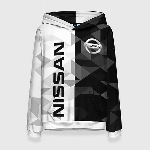 Женская толстовка NISSAN / 3D-Белый – фото 1