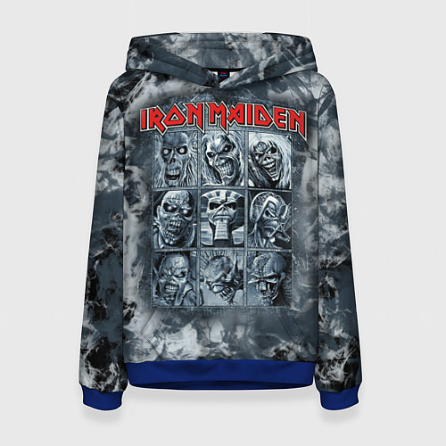 Женская толстовка Iron Maiden / 3D-Синий – фото 1