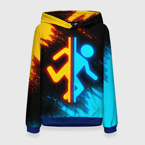 Женская толстовка PORTAL / 3D-Синий – фото 1