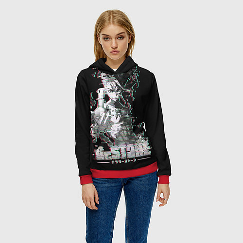 Женская толстовка Доктор Стоун / 3D-Красный – фото 3