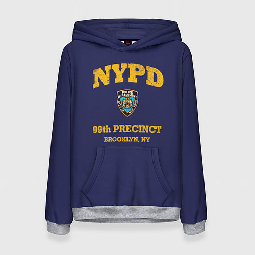 Женская толстовка Бруклин 9-9 департамент NYPD / 3D-Меланж – фото 1