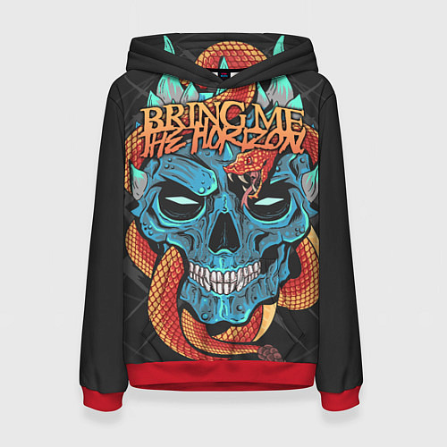 Женская толстовка Bring Me the Horizon / 3D-Красный – фото 1