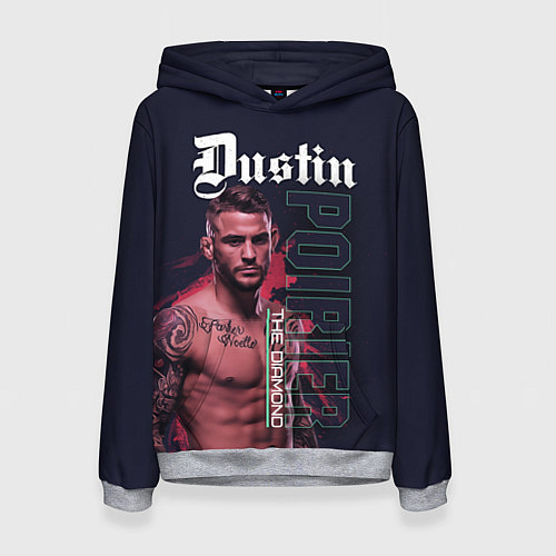 Женская толстовка Dustin Poirier / 3D-Меланж – фото 1