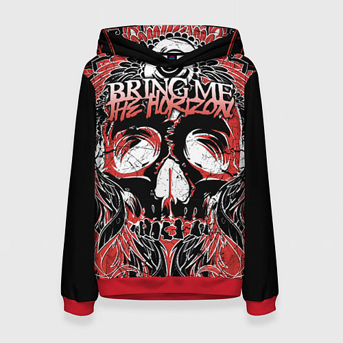 Женская толстовка Bring Me the Horizon / 3D-Красный – фото 1