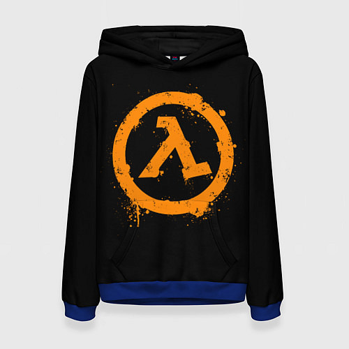 Женская толстовка HALF-LIFE / 3D-Синий – фото 1